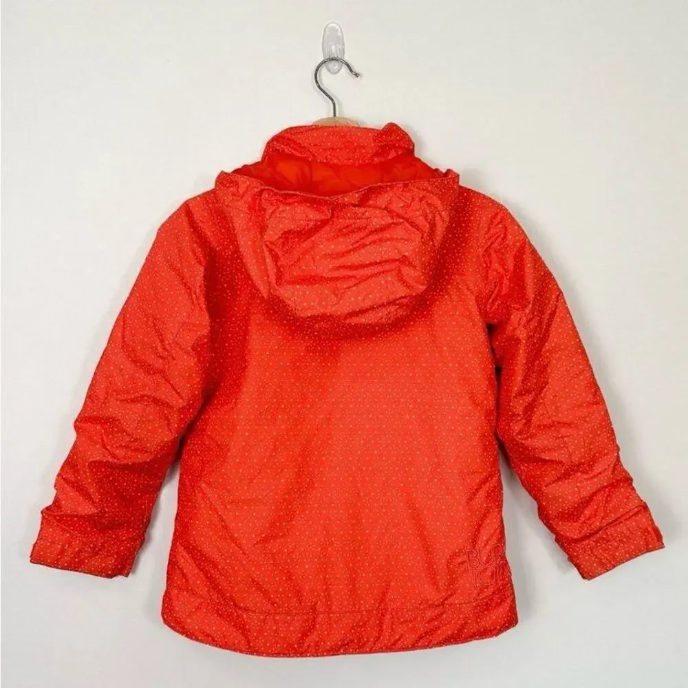 Burton DryRide Orange polka dot ski jacket sz L